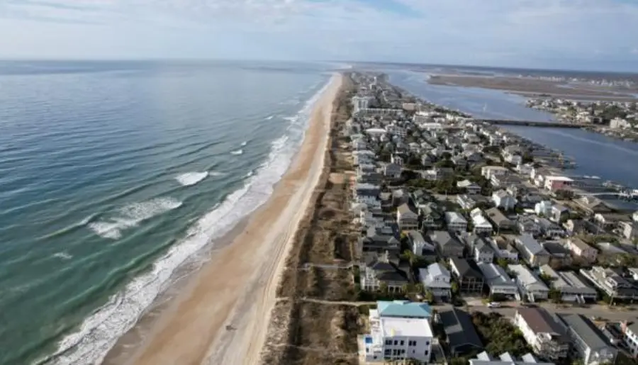 Aerial photo of the beach