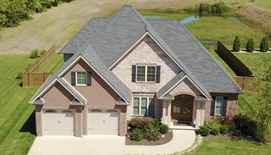Brick home from the air